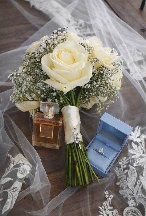 Wedding bouquet detail